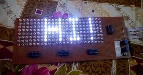 8×24 LED Matrix 4×74HC595 Shift Register | Electronic Projects
