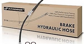 A-Premium Front Driver Brake Hydraulic Hose Compatible with Select Nissan Models - Cube 2009-2014, Versa 2007-2012 - Replace# 46210EM01B