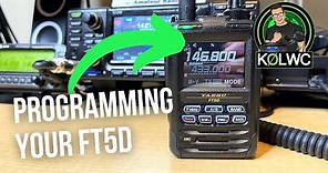 Yaesu FT5D: How To Program a Memory Channel
