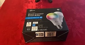 GE CYNC Smart LED Multicolor Light Bulbs Unboxing and Setup