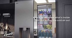 Grand Appliance - NEW Counter Depth MAX | LG Premium Mirror InstaView French Door Refrigerator