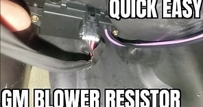 02-09 Gmc Envoy (Trailblazer) Blower Motor Resistor Replacement how to