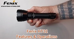 Fenix HT32 - Hunting Flashlight With Red, Green, and White Lights